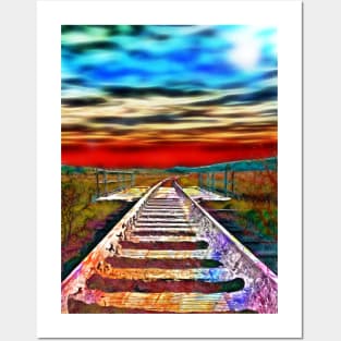 Railroad Tracks Posters and Art